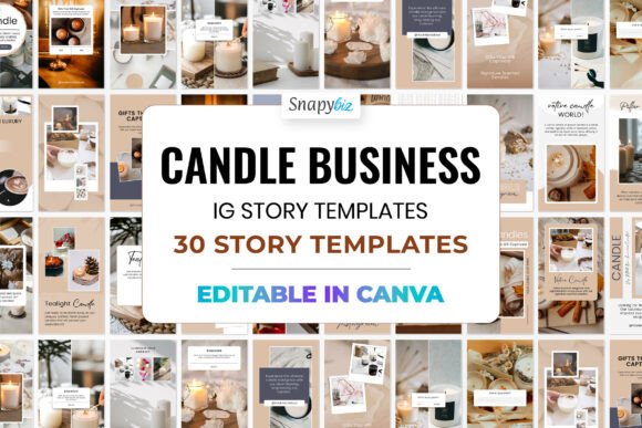 Download Candle Instagram Canva Story Template - Instagram canva Collection