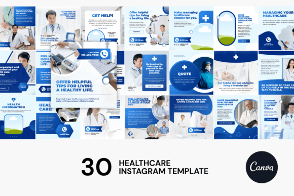 Download Healthcare Instagram Canva Templates - Instagram canva Collection
