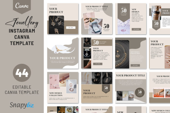 Download Jewellery Instagram Canva Template - Instagram canva Collection