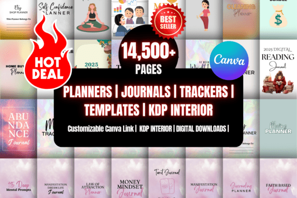 Download Canva Template Bundle 1000+ Planners - Canva template bundle Collection