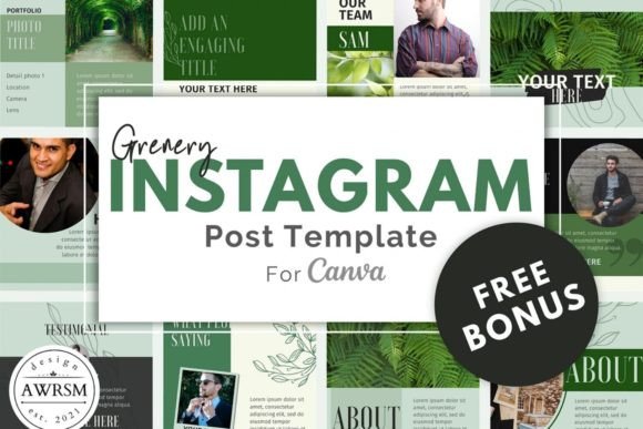 Download Green Instagram Canva Beauty - Premium Resources