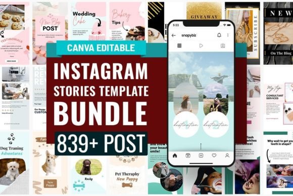 Download Instagram Story Canva Template Bundle - Canva template bundle Collection