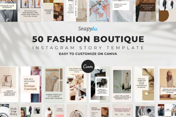 Download Fashion Instagram Canva Story Templates - Instagram canva Collection