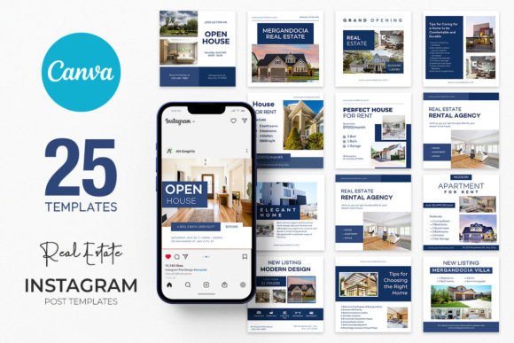Download 25 Real Estate Instagram Canva Templates - Instagram canva Collection
