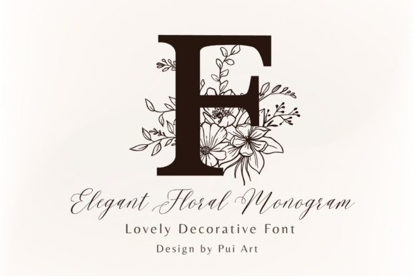 Download Elegant Floral Monogram - Elegant Collection