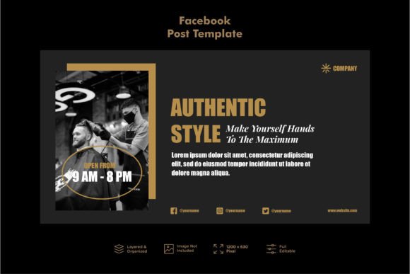 Download Babershop Social Media Kit Vol.1 - Social media kit Collection