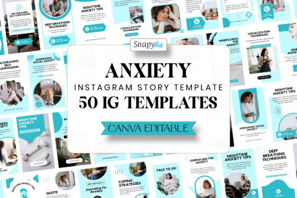 Download Anxiety Instagram Canva Story Template - Instagram canva Collection
