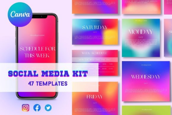 Download Canva Templates Social Media Kit - Social media kit Collection