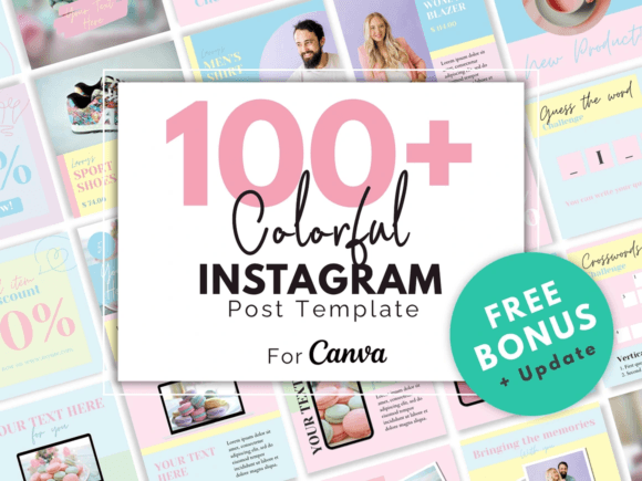 Download Colorful Instagram Canva Template - Instagram canva Collection